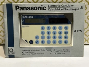 Panasonic JE-377U Celda Solar Delgada Billetera Calculadora - De Colección - Ultra Rara - NUEVA - Imagen 1 de 12