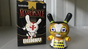 Kidrobot Dunny Mardivale Scribe 3" CHASE (?:??) Harlequin Variant RARE 2014 - Picture 1 of 3