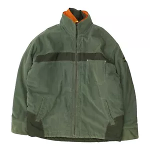 Scotch & Soda Mens Green Quilted Corduroy Coat | Vintage Designer Outdoor Jacket - Picture 1 of 5