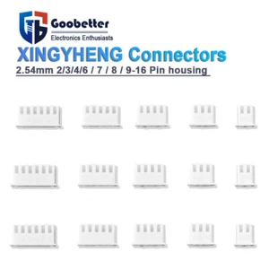 XINGYHENG Connectors 2.54mm 2/3/4/6 / 7 / 8 / 9-16 Pin housing  - Picture 1 of 16