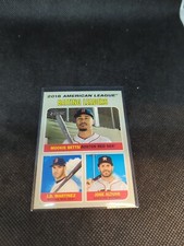 2019 Topps Heritage - League Leaders #62 Mookie Betts, J.D. Martinez, Jose...
