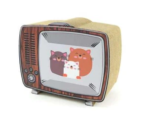 Tiragraffi in cartone per gatti Leopet TV color cuccia affila unghie artigli - Foto 1 di 3