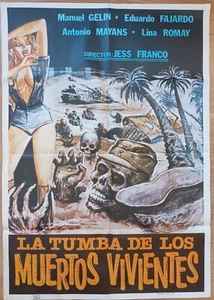 Oasis of the Zombies ORIGINAL Spanish 1982 POSTER Jesus Franco Nazi Zombies - Picture 1 of 2