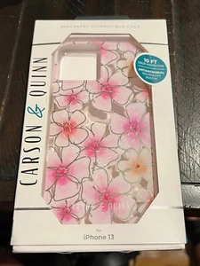 NEW CARSON & QUINN MAGSAFE CASE FOR IPHONE 13 6.1" - Strawberry Blooms - Picture 1 of 1