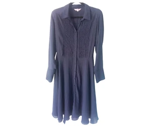 Nanette Lepore Women's UK Size 6 Navy Blue Dress Excellent Condition - Picture 1 of 6