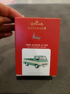 Hallmark Keepsake 2021 All-American Trucks 1966 Dodge A-1000 Ornament - Picture 1 of 1