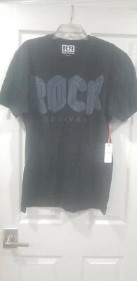 Rock Revival черный Crewneck футболка sz XL - Изображение 1 из 4
