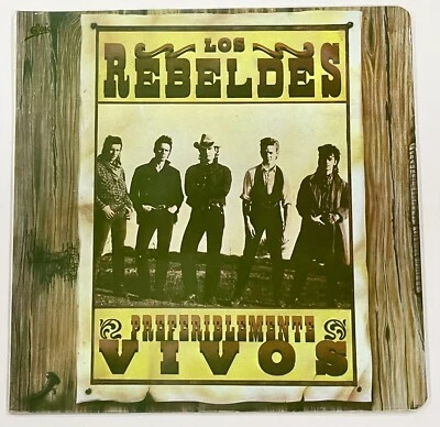 Los Rebeldes ‎– Preferiblemente Vivos - Colombian Press 1989 NM - Image 1 of 4