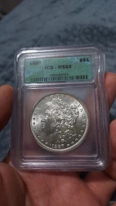 1887 morgan silver dollar  - Picture 1 of 2