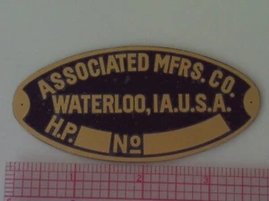 Associated Engine Oval Namensschild Reproduktion Typenschild - Bild 1 von 1