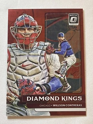 2022 Panini Donruss Optic Diamond Kings Red Pandora Prizm /99 Willson Contreras - Image 1 of 3
