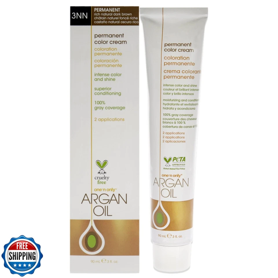 Color de cabello permanente One N' Only - Tinte de cabello permanente hecho con aceite de argán - D Foto 1 de 4