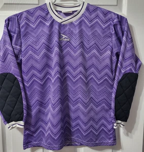 Camiseta de fútbol Score juvenil talla mediana púrpura manga larga YM - Imagen 1 de 9