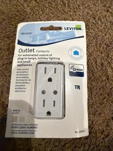Enchufe receptáculo de pared Leviton DZR15 1RZ Z-Wave PLUS SALIDA Zwave Decora 15amp - Imagen 1 de 2