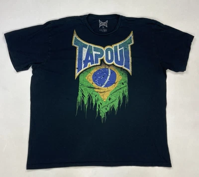 Tapout Brazil Graphic T-shirt Men XL Black Short Sleeve - Image 1 of 4