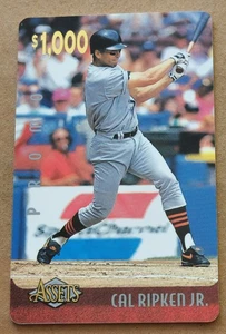 1996 Assets Phone Cards $1000 Promos Cal Ripken Jr Baltimore Orioles - Picture 1 of 2