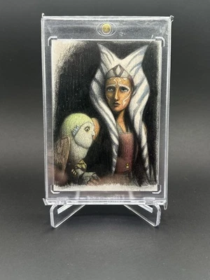 Topps Star Wars Masterwork Sketch Ahsoka Tano Artist Proof Andrew Fry 1/1 Color  - Image 1 of 2