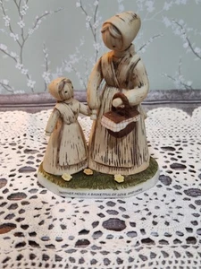Country Harvest Collection Enesco Jesse 1982 Madre Niño Cesta Amor y Esperanza - Imagen 1 de 10