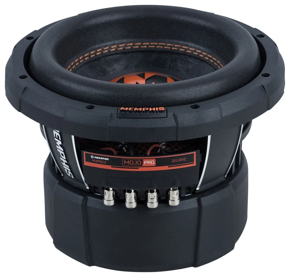 NUEVO Subwoofer para automóvil Memphis Audio MJP822 MOJO Pro 8", bobina de voz doble, 2 ohmios Foto 1 de 1