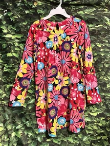 Vestido Hanna Andersson Manga Larga Rosa Estampado Floral Niñas 10 - Imagen 1 de 8