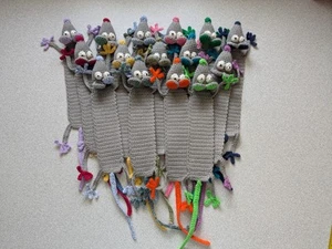 15 tolle Lesezeichen bookmark Leseratte , Maus gehäkelt - Bild 1 von 16