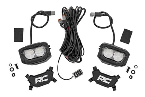 Rough Country 5" Light Pods | White/Amber DRL | Flood | Pair - Foto 1 di 4