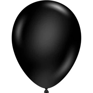 Tuftex 11" Black Standard Latex Balloons (100ct) - Picture 1 of 1