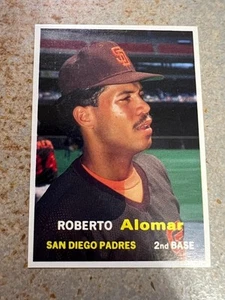 Roberto Alomar San Diego Padres #48 1990 SCD Baseball Card Price Guide Oddball - Picture 1 of 2