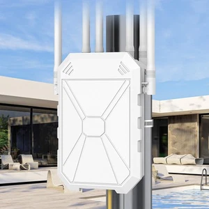 AX1800 Outdoor WiFi 6 Extender High Power Outdoor WiFi Extender Signal Booste... - Photo 1/8