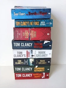 Tom Clancy 8 x Vintage Taschenbuch Konvolut - Bild 1 von 5