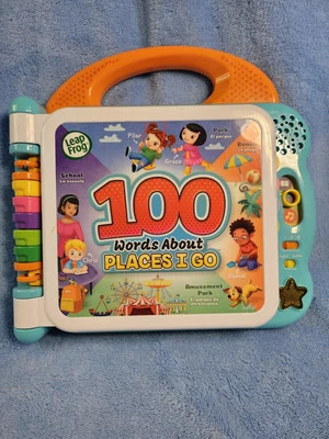 Leapfrog 100字关于我去的地方双语学习书带手柄 — 第 1/4 张图片