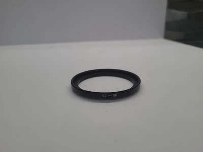 52-58mm Step-Down Lens Filter Converter Adapter Ring 52mm-58mm Metal E52 to E58 - Image 1 of 4