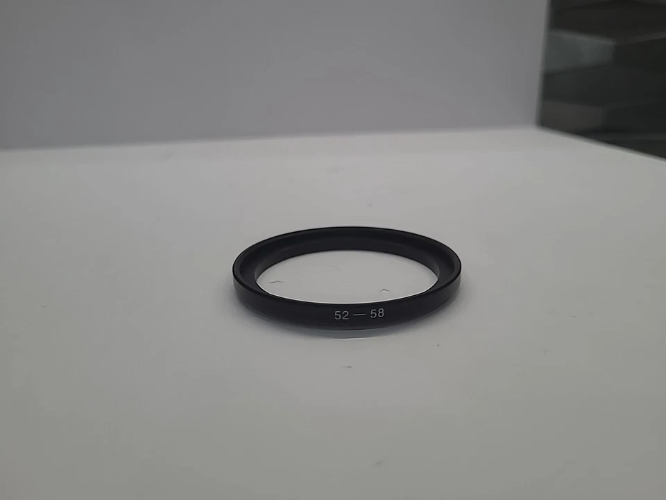 52-58mm Step-Down Lens Filter Converter Adapter Ring 52mm-58mm Metal E52 to E58 - Image 1 of 4