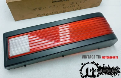 NOS Mopar #5207790 5207784 1984 Dodge Chrysler RH Taillight Lens New Yorker Foto 1 de 4