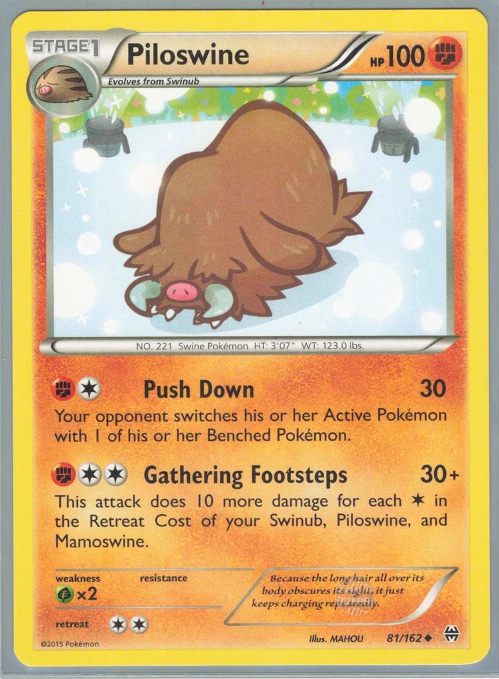 Piloswine Uncommon XY - BREAKthrough 81/162 LP - Image 1 of 1
