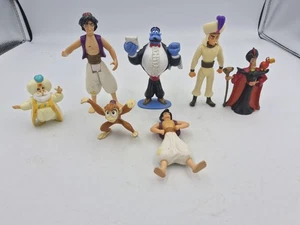 Disney Aladdin Figures 1992 1993 Mattel McDonald's Genie Jafar Sultan Retro - Picture 1 of 15