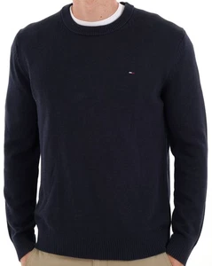Tommy Jeans Essential Crew Jumper Dark Navy - Picture 1 of 2