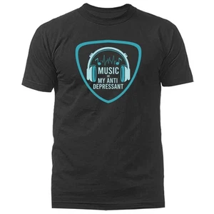 Music My Anti Depressant Band Instrument T-shirt - Picture 1 of 4