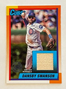 2024 Topps Dansby Swanson Bat Relic 1990 Retro Memorabilia - Picture 1 of 2