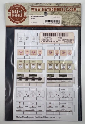 Wine Cardboard Boxes 1/35 Matho Models 35090 Diorama Accessory Set New - Image 1 of 3