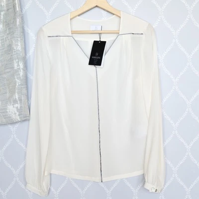 Madeleine Pure Silk Blouse Cream/Ivory Size UK 10 New - Image 1 of 4
