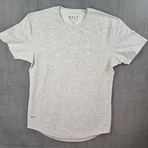 Bylt T-Shirt Mens M Gray Basics The Axis Tee Short Sleeve Casual Gym Workout - Picture 1 of 7