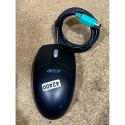 Acer NetScroll Mechanical Mouse Black & Grey Wired PS/2 2-Buttons Scroll Wheel - Image 1 of 4