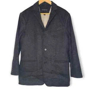 John Varvatos USA Wool Cashmere Blend Blazer Over Coat Jacket US Size 38 - Picture 1 of 7