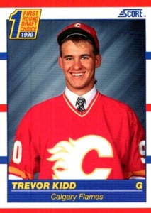 TREVOR KIDD 1990-91 Score RC #438 Calgary Flames