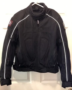 Nitro Racing Moto armor jacket motorcycle Size XXL black Ladies padded w/patches - Foto 1 di 11