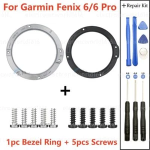 Für Garmin Fenix 6/6 Pro Smartwatch Metall Lünette Ring Abdeckung mit Schrauben Teil Neu - Bild 1 von 11