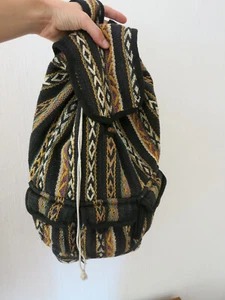 Rucksack Retro Vintage Ethno Boho Gewebt Bunt 90erJahre - Bild 1 von 8