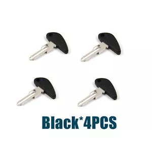 Motorcycle Uncut Blank Key For Indian Scout 1920-2018 1921 1922 1923 Black 4pcs - Picture 1 of 4