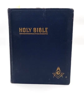 Heilige Bibel Freimaurerausgabe Zyklopädisch Indexiert Hertel Roter Buchstabe 1951 - Bild 1 von 18